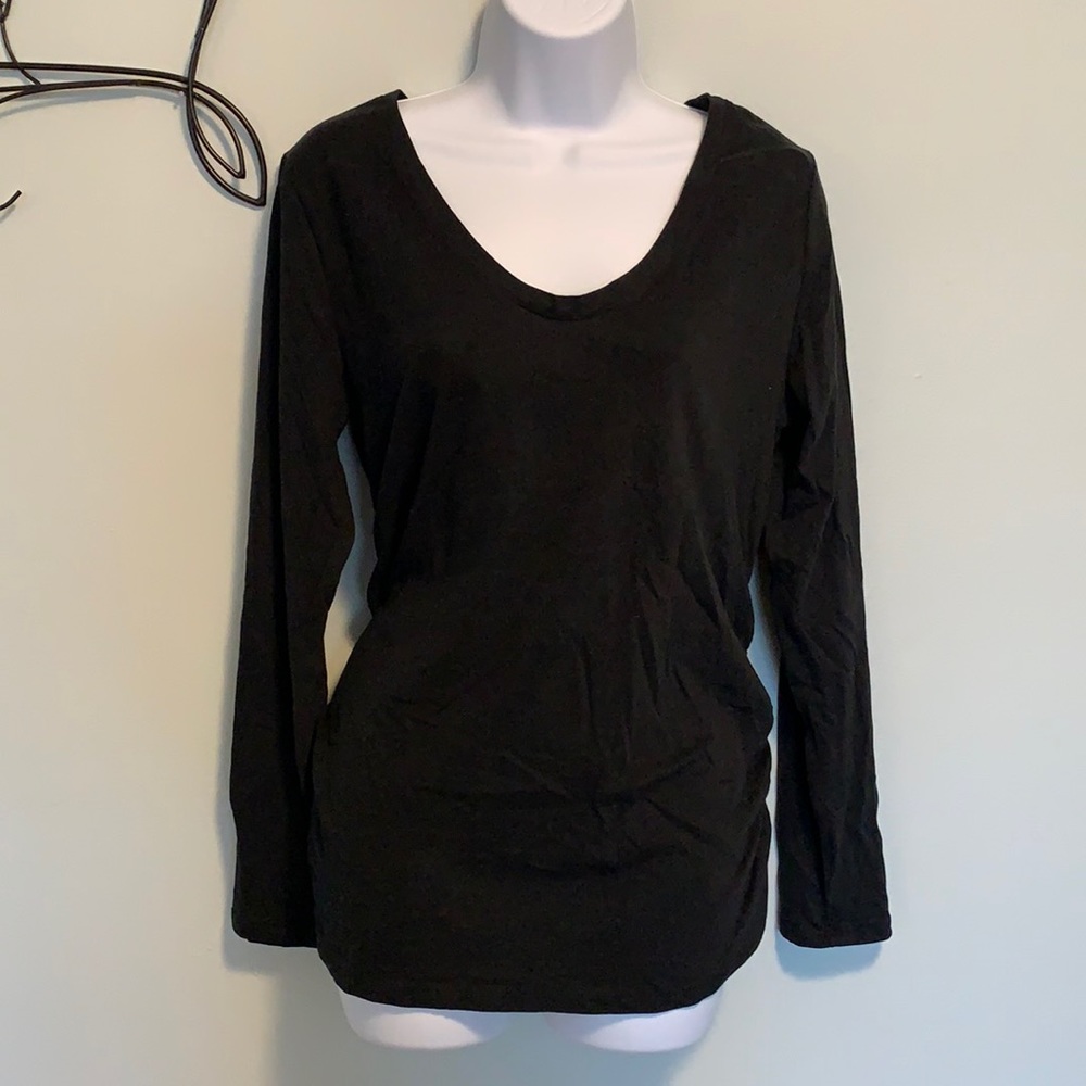 Maternity long sleeved T-shirt black